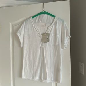 Boden white tee shirt, size small, new with tags